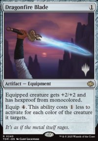 Dragonfire Blade - Planeswalker symbol stamped promos
