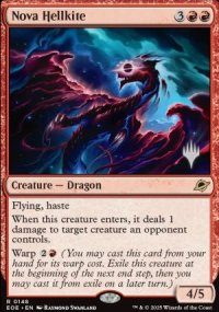 Nova Hellkite - Planeswalker symbol stamped promos