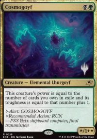 Cosmogoyf - Planeswalker symbol stamped promos