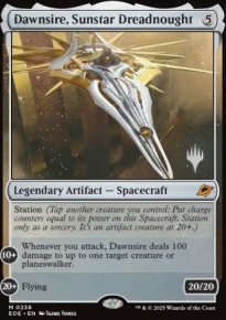 Dawnsire, Sunstar Dreadnought - Planeswalker symbol stamped promos