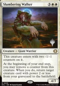 Slumbering Walker - Planeswalker symbol stamped promos