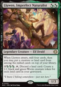 Lluwen, Imperfect Naturalist - Planeswalker symbol stamped promos