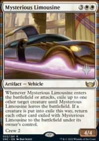 Mysterious Limousine - Planeswalker symbol stamped promos