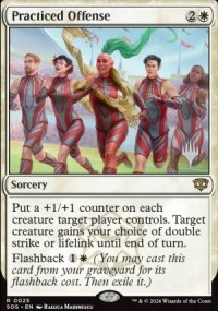 Practiced Offense - Planeswalker symbol stamped promos