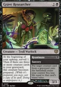 Grave Researcher - Planeswalker symbol stamped promos