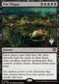 Pox Plague - Planeswalker symbol stamped promos