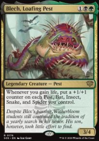 Blech, Loafing Pest - Planeswalker symbol stamped promos