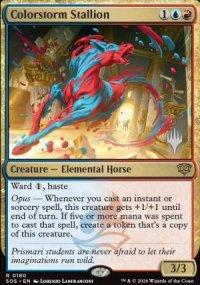 Colorstorm Stallion - Planeswalker symbol stamped promos