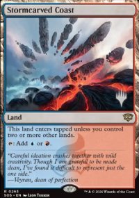 Stormcarved Coast - Planeswalker symbol stamped promos