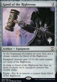Gavel of the Righteous - Planeswalker symbol stamped promos