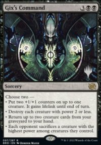 Gix's Command - Planeswalker symbol stamped promos