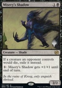 Misery's Shadow - Planeswalker symbol stamped promos