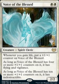 Voice of the Blessed - Planeswalker symbol stamped promos