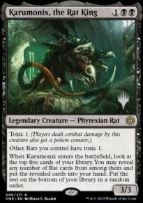 Karumonix, the Rat King - Planeswalker symbol stamped promos
