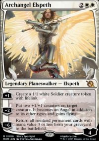 Archangel Elspeth - Planeswalker symbol stamped promos