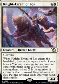 Knight-Errant of Eos - Planeswalker symbol stamped promos