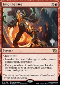 Into the Fire - Planeswalker symbol stamped promos