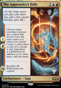 The Apprentice's Folly - Planeswalker symbol stamped promos