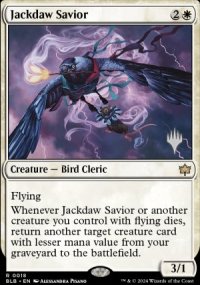 Jackdaw Savior - Planeswalker symbol stamped promos