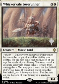 Whiskervale Forerunner - Planeswalker symbol stamped promos