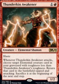 Thunderkin Awakener - Planeswalker symbol stamped promos