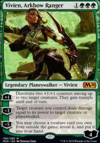 Vivien, Arkbow Ranger - Planeswalker symbol stamped promos
