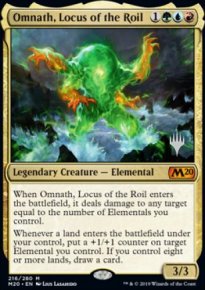 Omnath, Locus of the Roil - Planeswalker symbol stamped promos