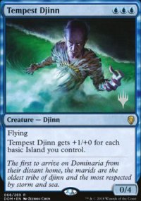 Tempest Djinn - Planeswalker symbol stamped promos