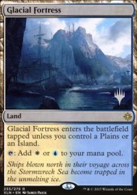 Glacial Fortress - Planeswalker symbol stamped promos