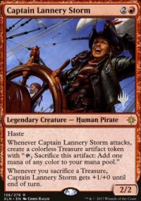 Captain Lannery Storm - Planeswalker symbol stamped promos