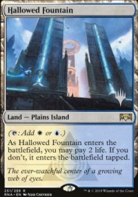 Hallowed Fountain - Planeswalker symbol stamped promos