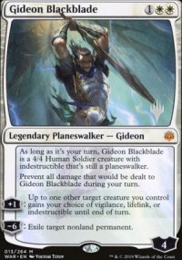 Gideon Blackblade - Planeswalker symbol stamped promos