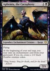 Aphemia, the Cacophony - Planeswalker symbol stamped promos