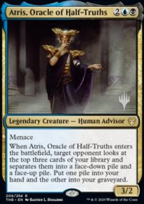 Atris, Oracle of Half-Truths - Planeswalker symbol stamped promos