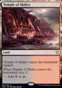 Temple of Malice - Planeswalker symbol stamped promos