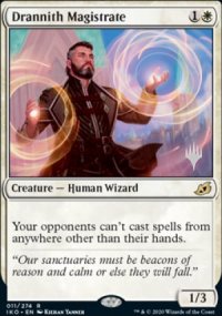 Drannith Magistrate - Planeswalker symbol stamped promos
