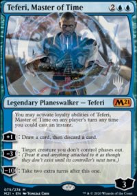 Teferi, Master of Time - Planeswalker symbol stamped promos