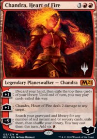 Chandra, Heart of Fire - Planeswalker symbol stamped promos
