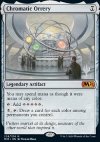 Chromatic Orrery - Planeswalker symbol stamped promos
