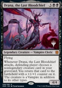 Drana, the Last Bloodchief - Planeswalker symbol stamped promos