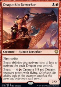 Dragonkin Berserker - Planeswalker symbol stamped promos