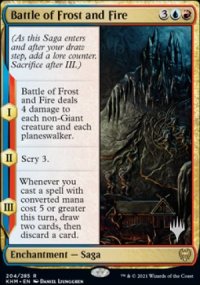 Battle of Frost and Fire - Planeswalker symbol stamped promos
