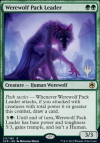 Werewolf Pack Leader - Planeswalker symbol stamped promos