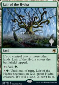 Lair of the Hydra - Planeswalker symbol stamped promos