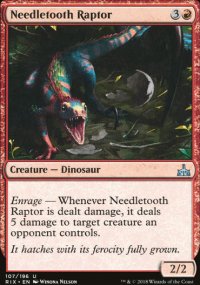 Needletooth Raptor - Rivals of Ixalan