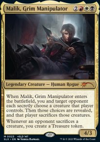 Malik, Grim Manipulator - Universes Beyond Magic reprints