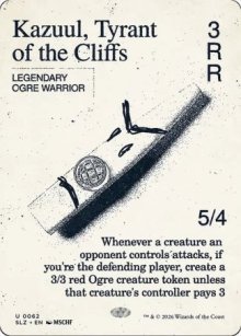Kazuul, Tyrant of the Cliffs - Secret Lair x MSCHF: The Zeta Set
