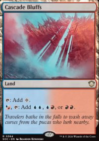 Cascade Bluffs - Secrets of Strixhaven Commander Decks