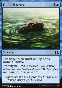 Gone Missing - Shadows over Innistrad