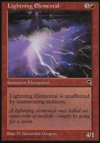 Lightning Elemental - Tempest